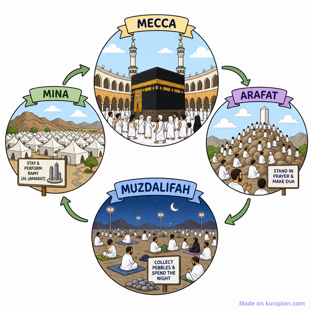 Re Pilgrimage Hajj Map