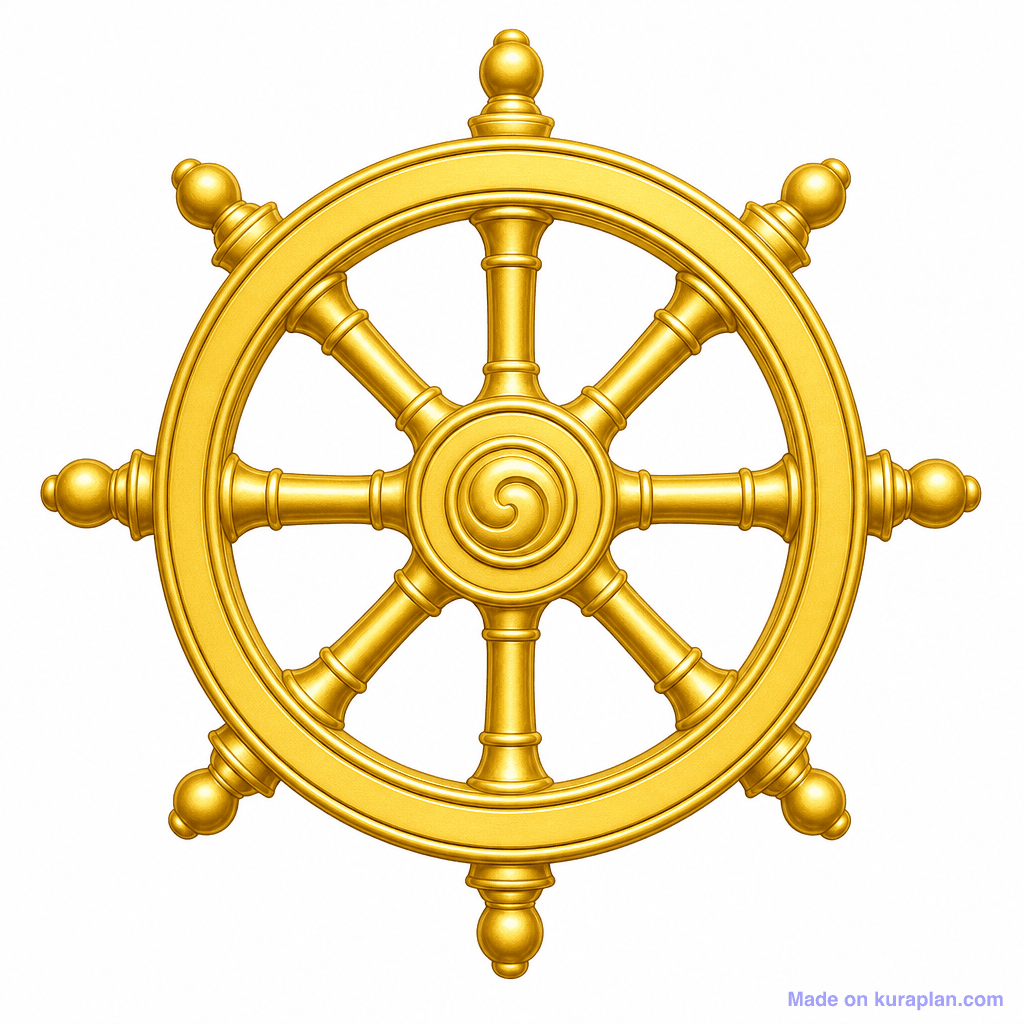 Religion Symbol Buddhist Dharma Wheel
