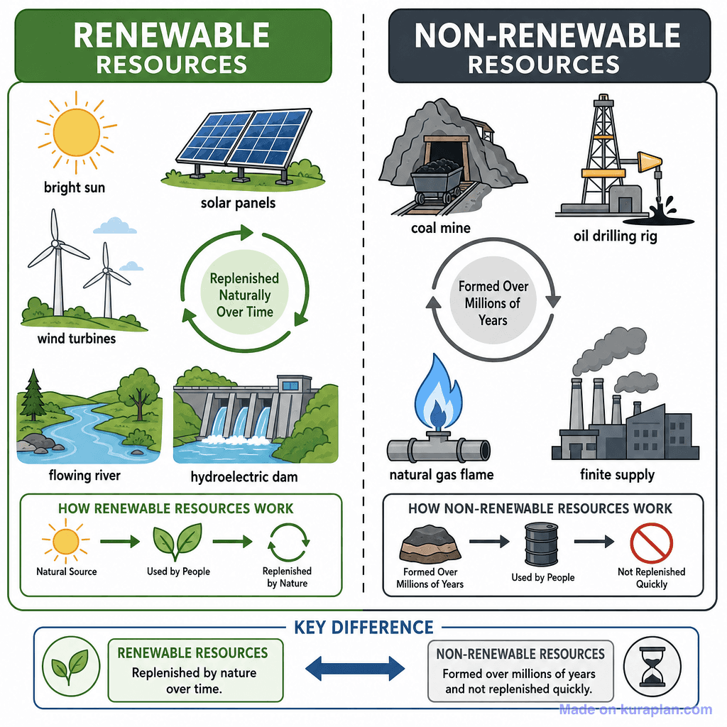 Renewable vs Non-Renewable Resources (detailed)