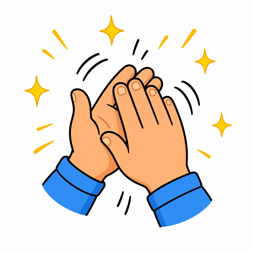 Clap Hands Sticker