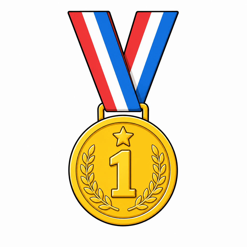 Gold Medal Sticker