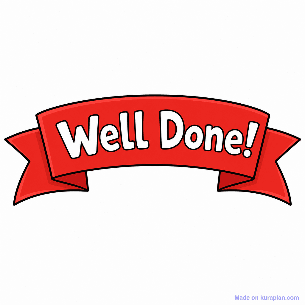 Reward Well Done Banner