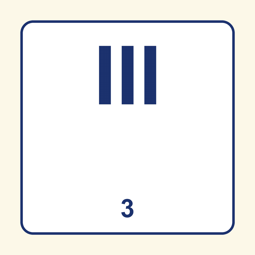 Roman Numeral — III (3)