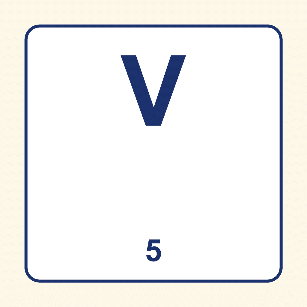 Roman Numeral — V (5)