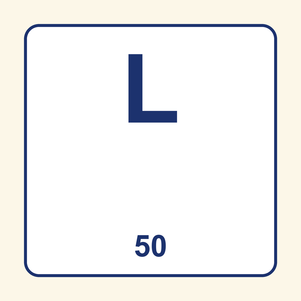 Roman Numeral — L (50)