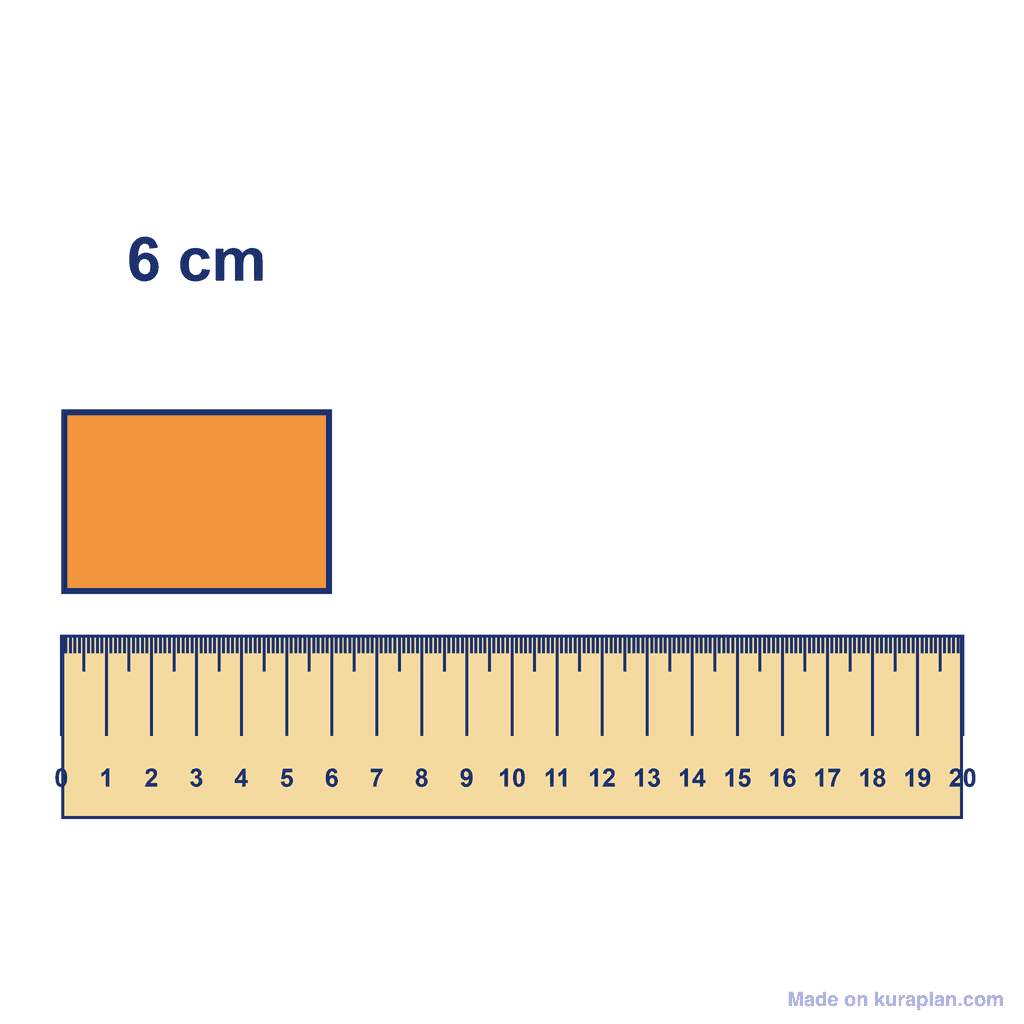 Ruler — Object Measuring 6 cm