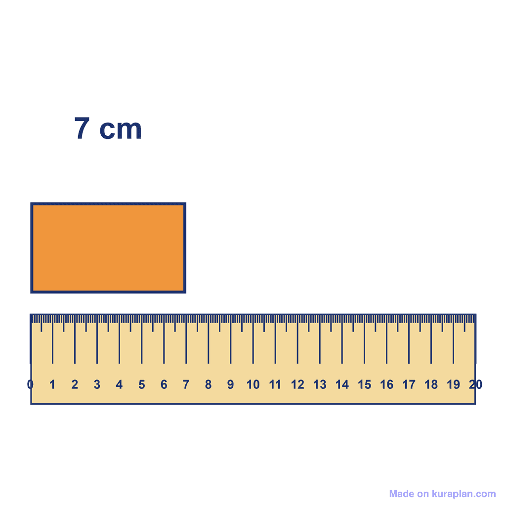 Ruler — Object Measuring 7 cm