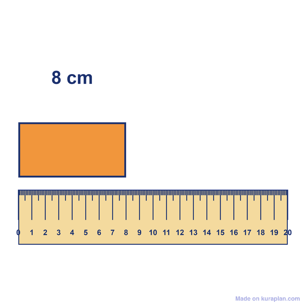 Ruler — Object Measuring 8 cm