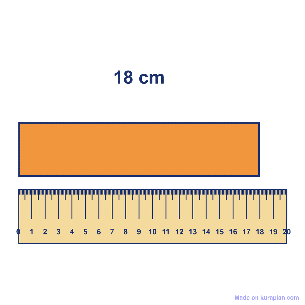 Ruler — Object Measuring 18 cm