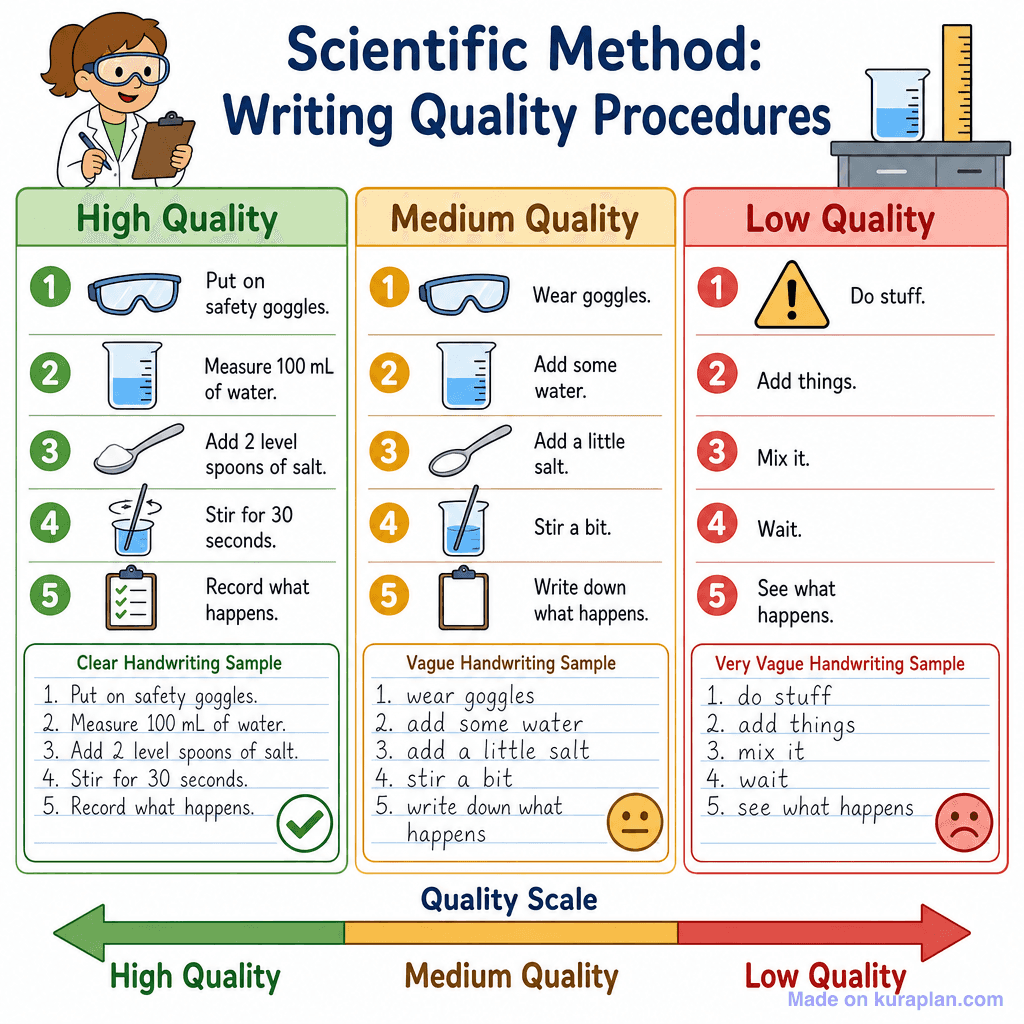 Scientific Method: Writing Quality Procedures (simple)