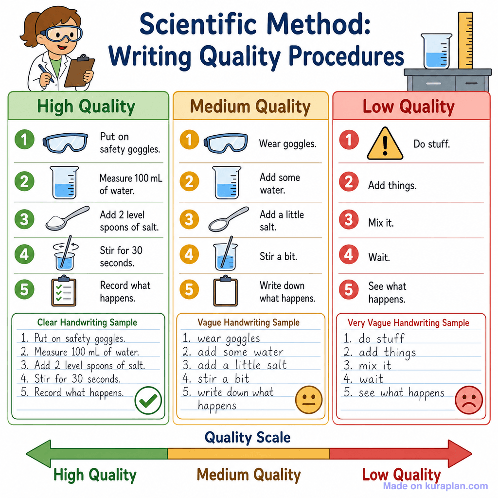 Scientific Method: Writing Quality Procedures (simple)