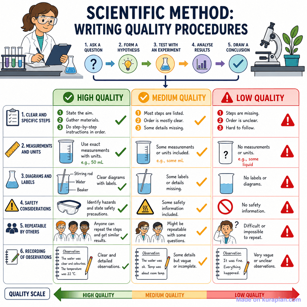 Scientific Method: Writing Quality Procedures (detailed)