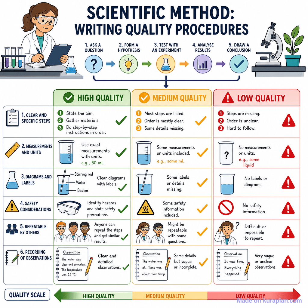 Scientific Method: Writing Quality Procedures (detailed)