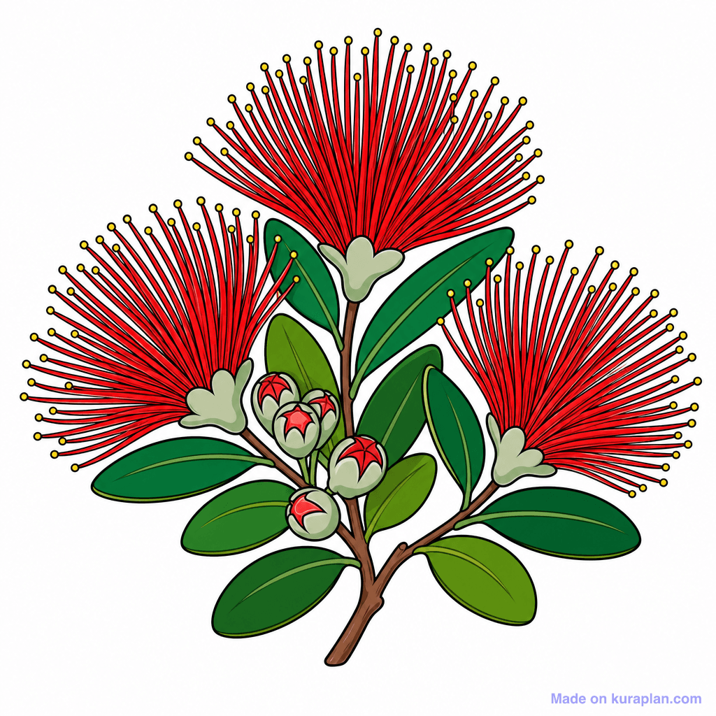 Seasonal Christmas Pohutukawa