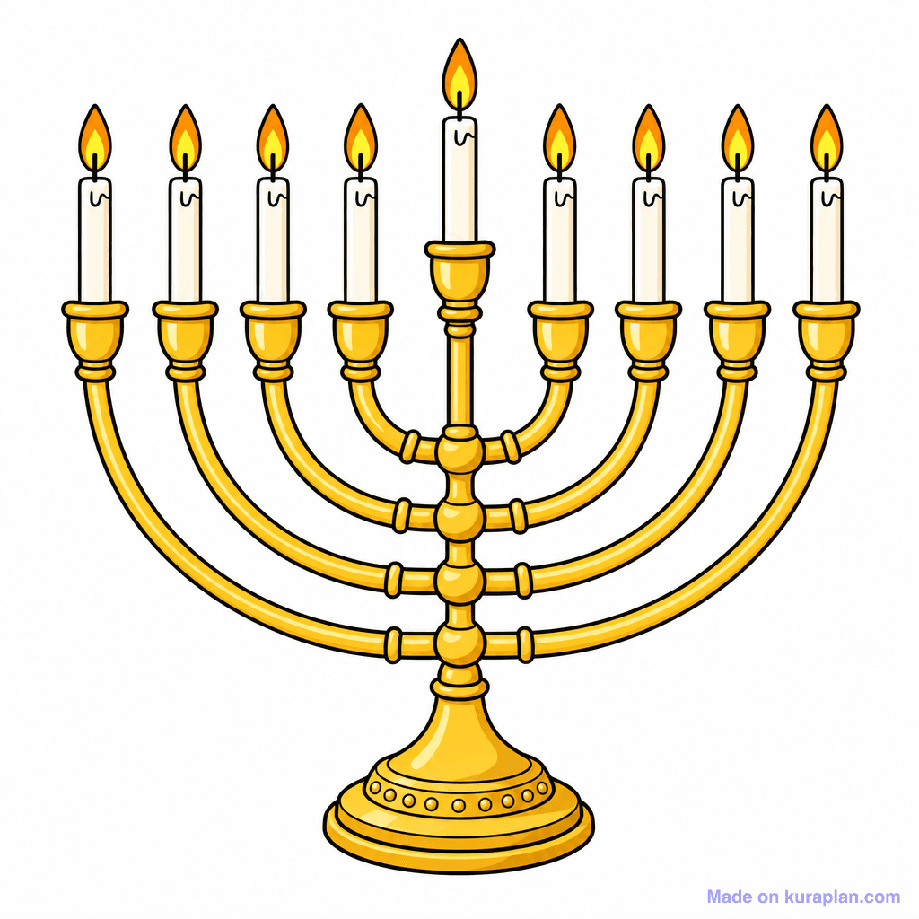Seasonal Hanukkah Menorah