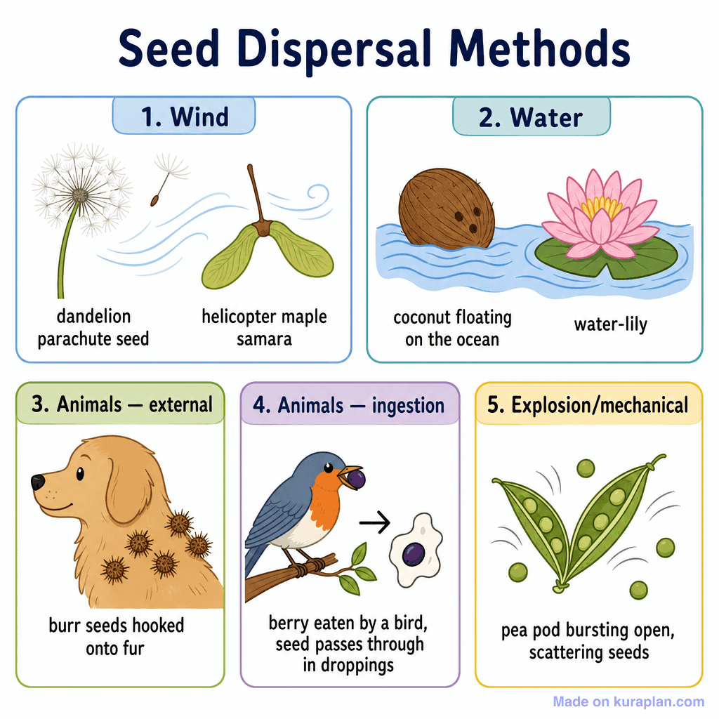 Seed Dispersal Methods (simple)