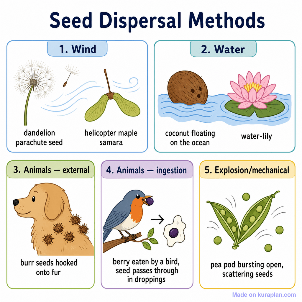 Seed Dispersal Methods (simple)