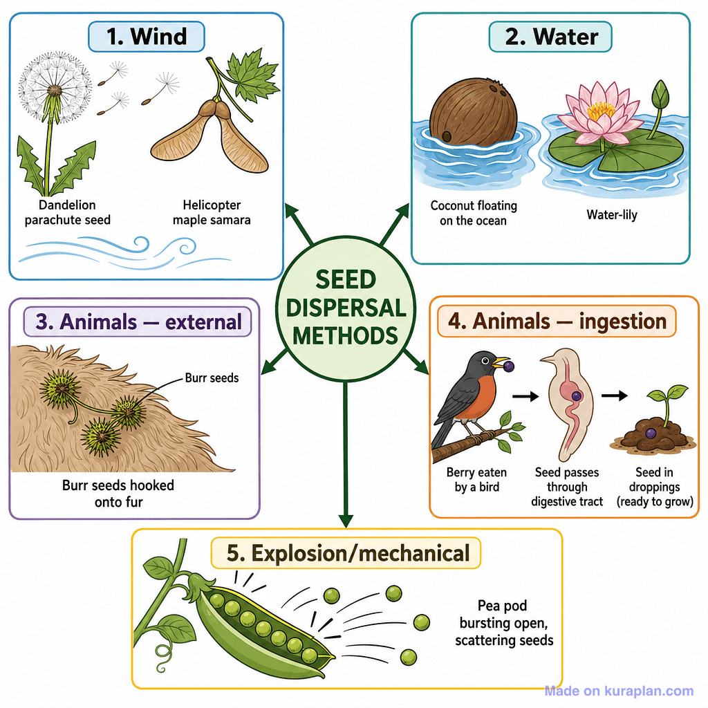 Seed Dispersal Methods (detailed)