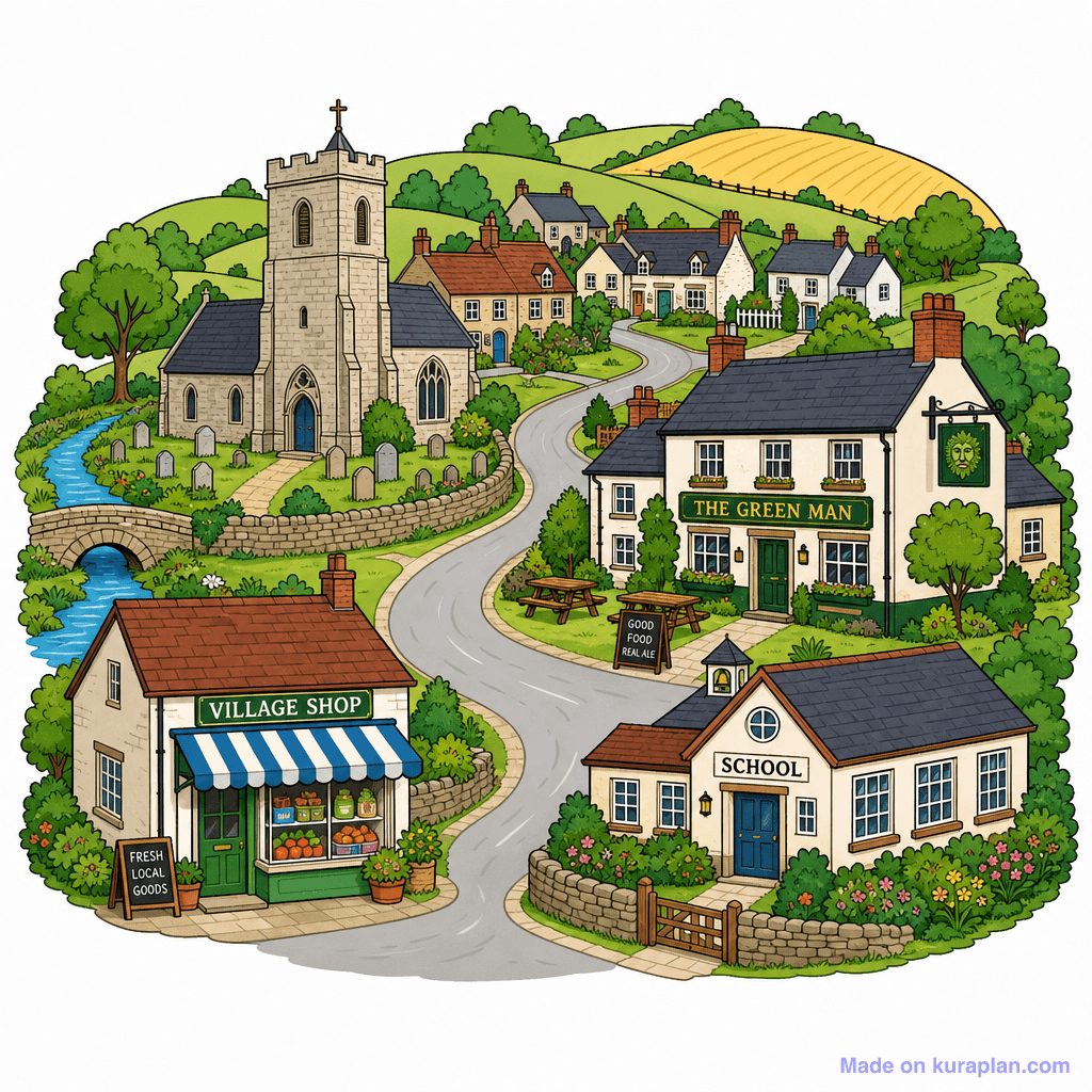 Settlement Village Aerial