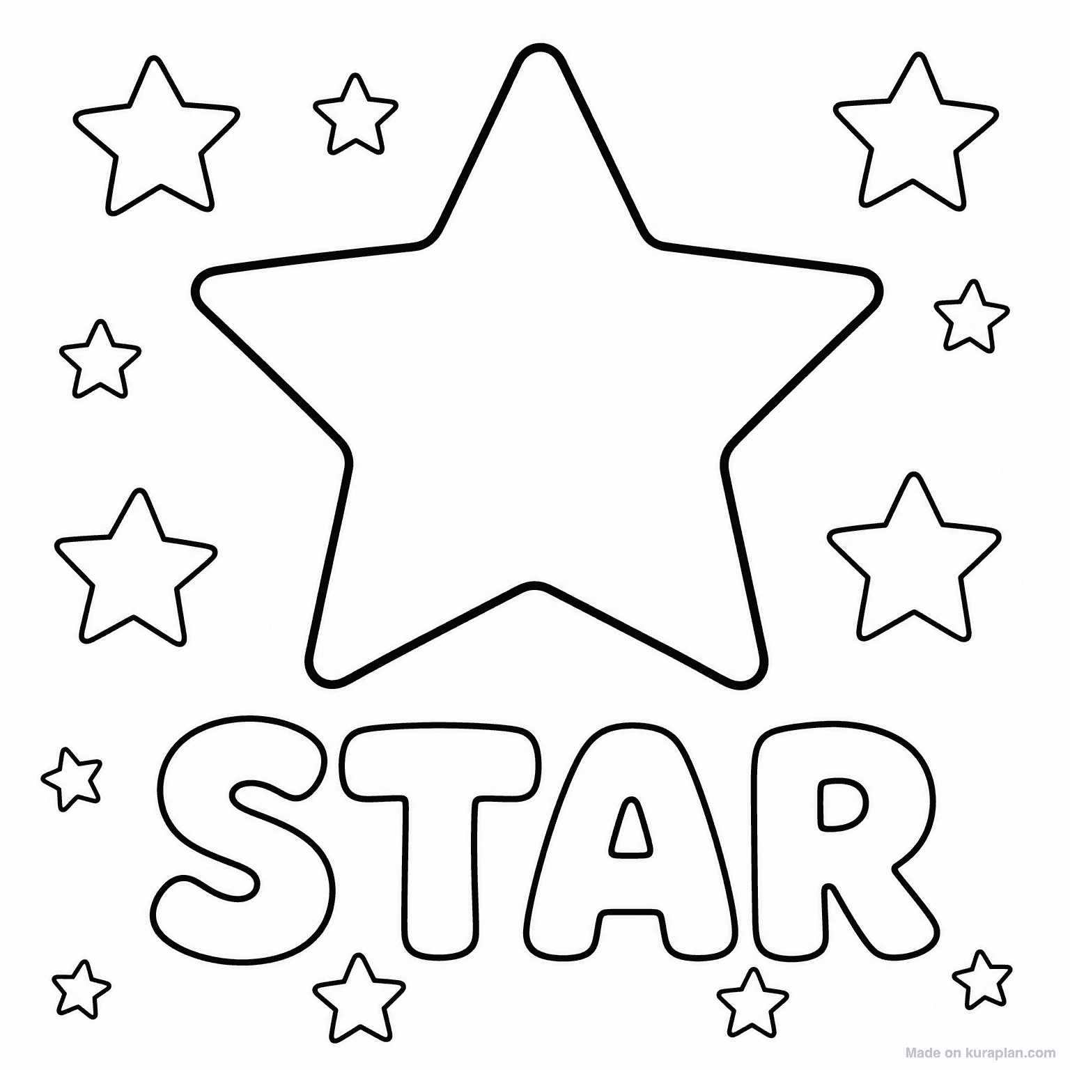 Star Shape — Coloring Page