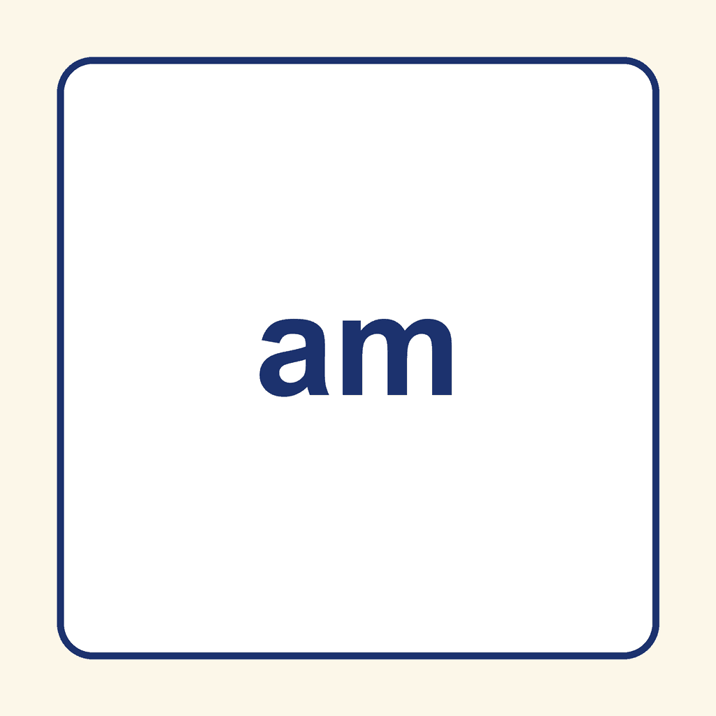 Sight Word — am
