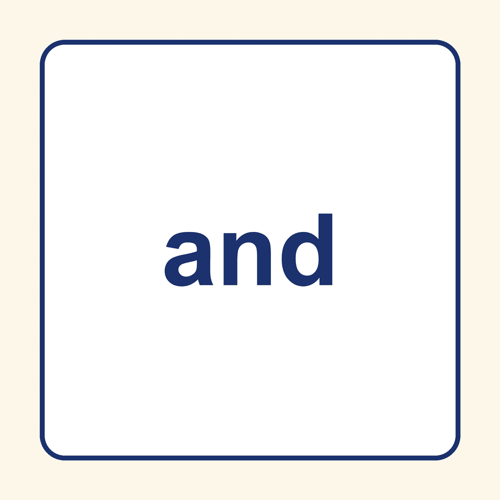 Sight Word — and