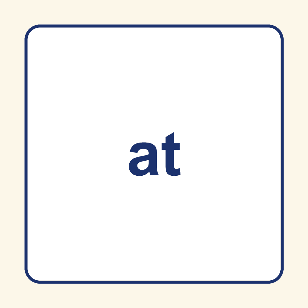 Sight Word — at