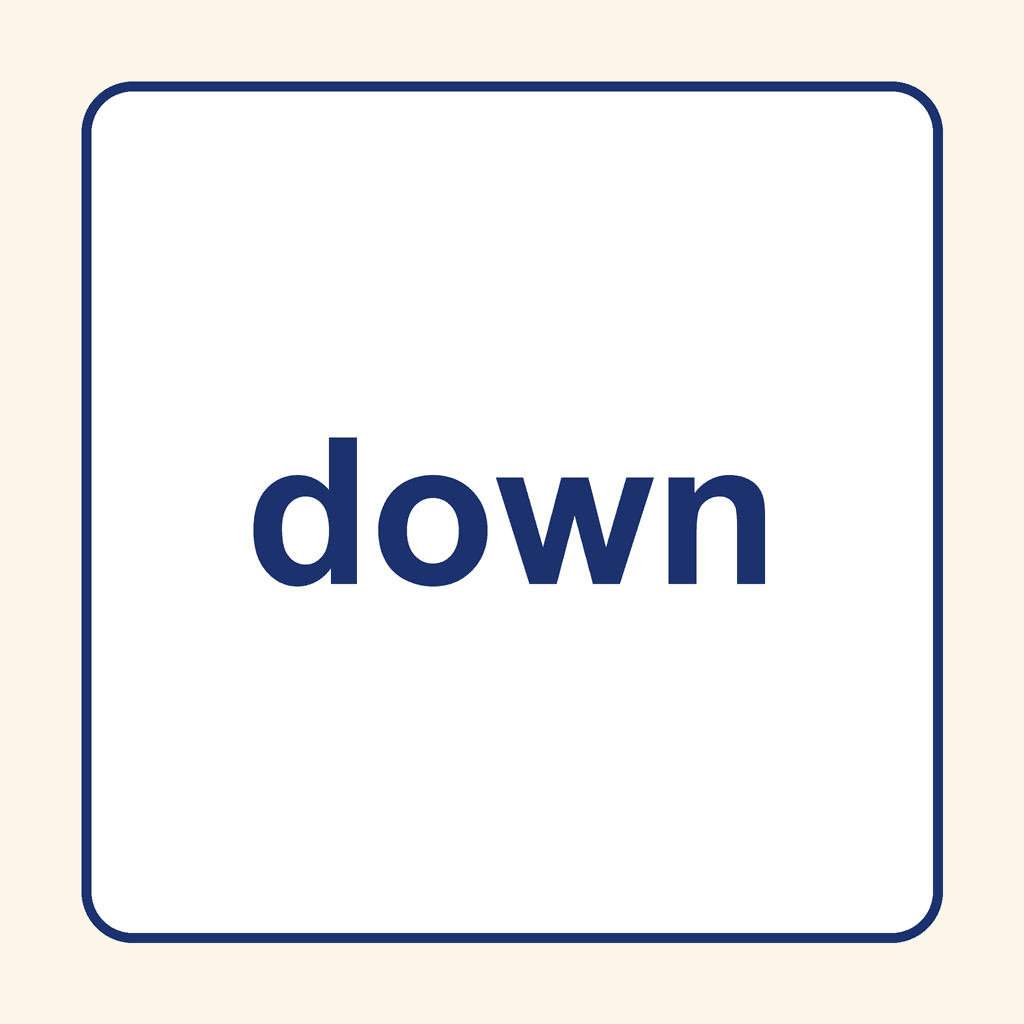 Sight Word — down