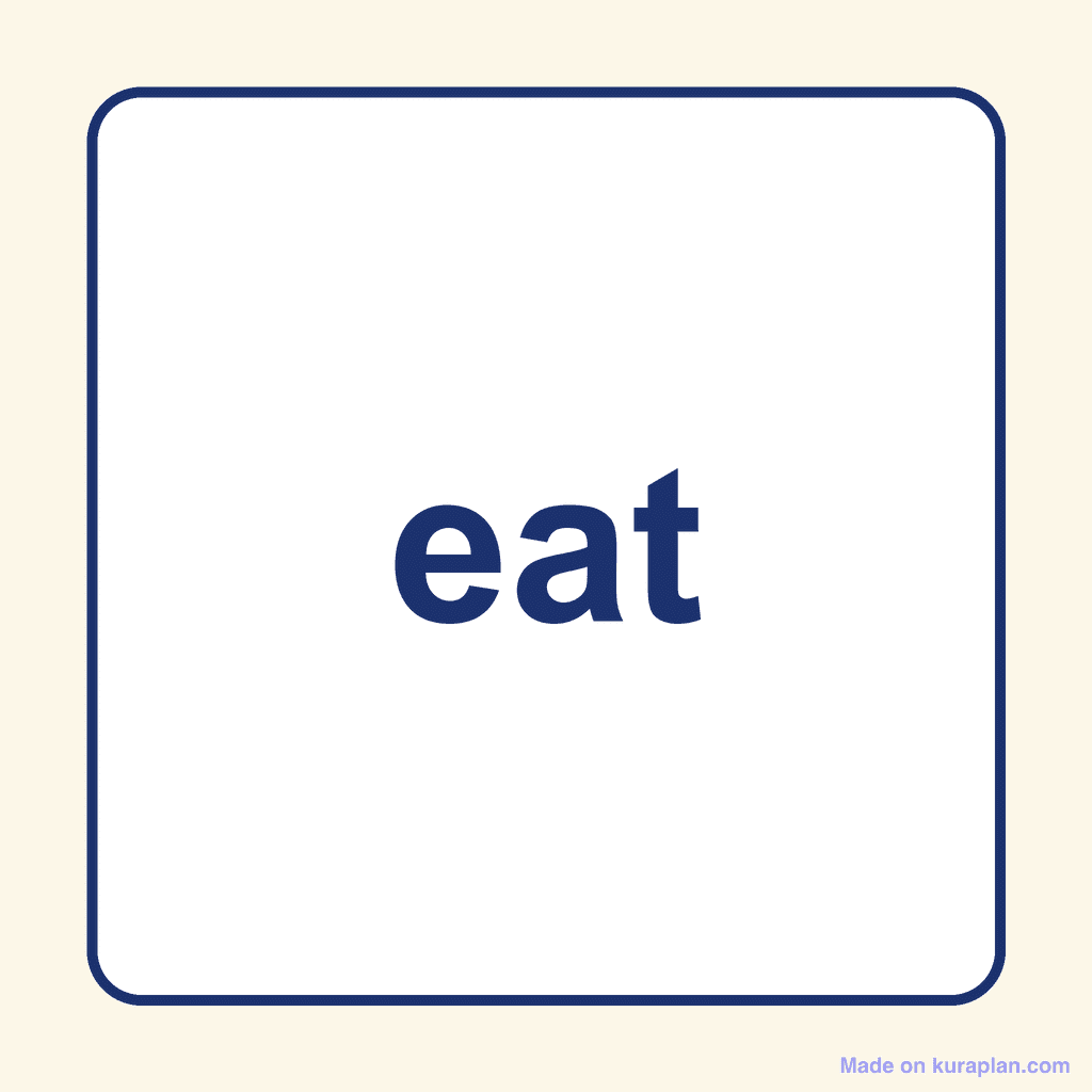 Sight Word — eat