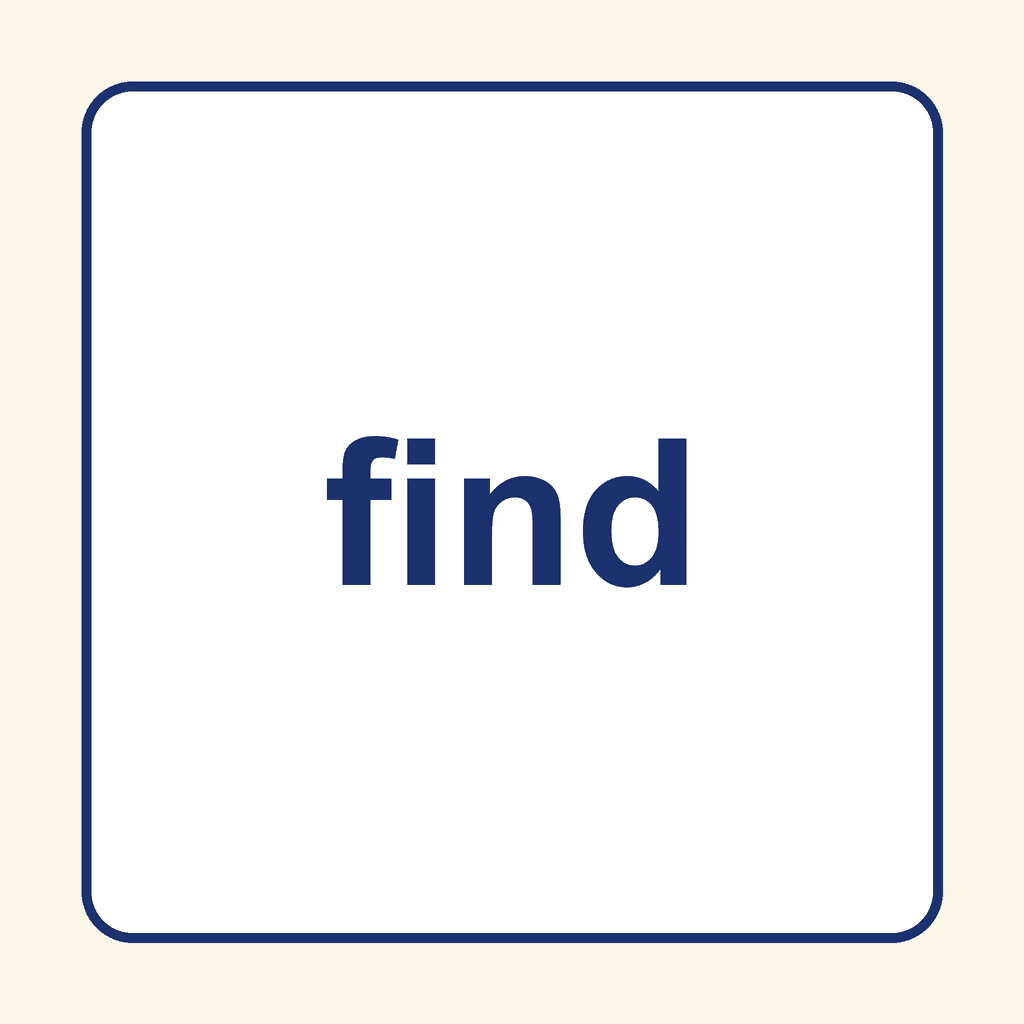 Sight Word — find