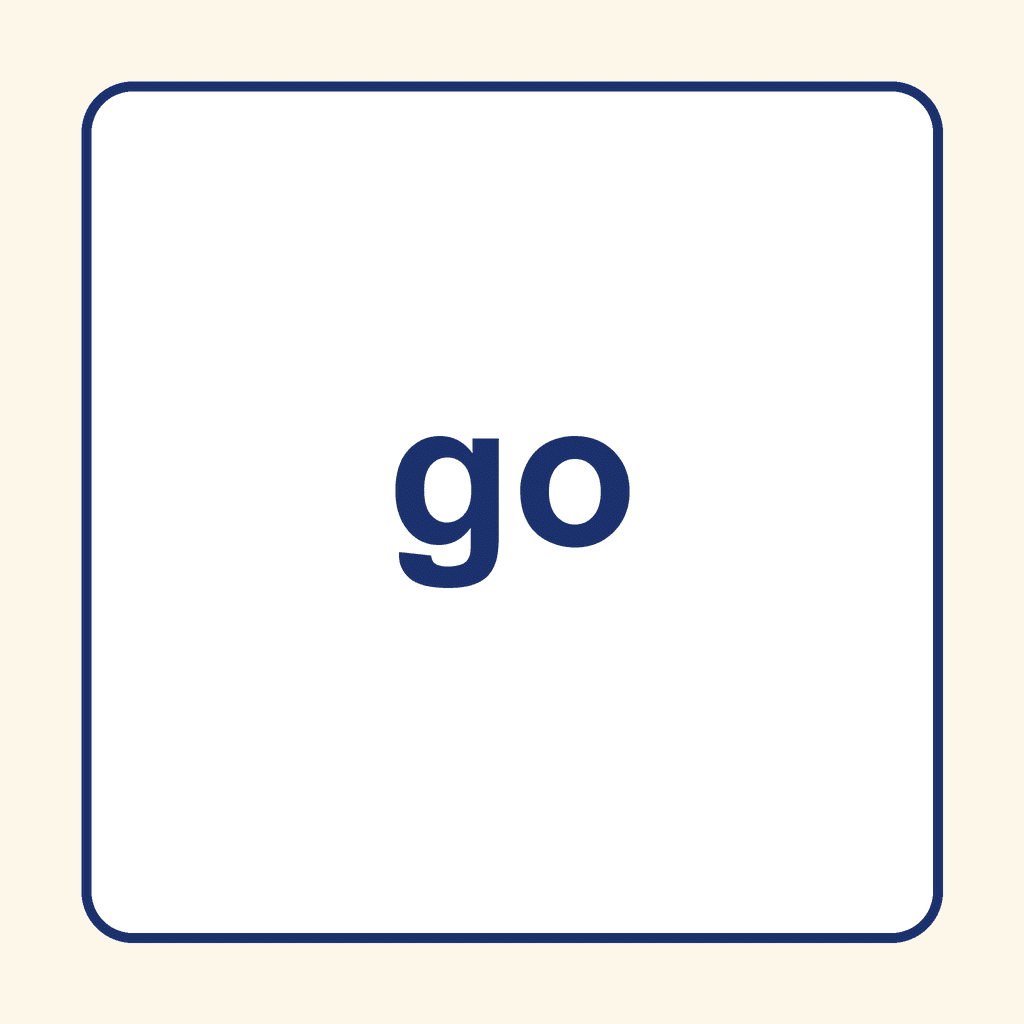 Sight Word — go