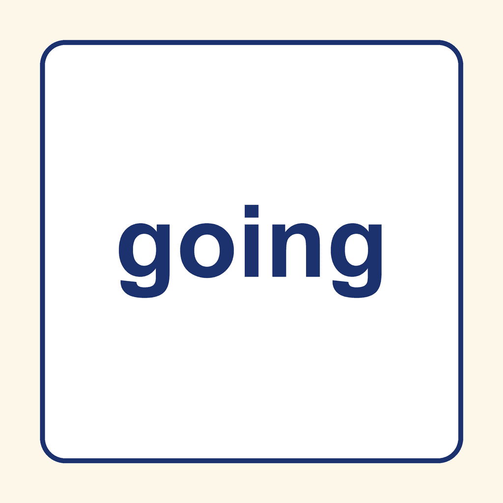 Sight Word — going