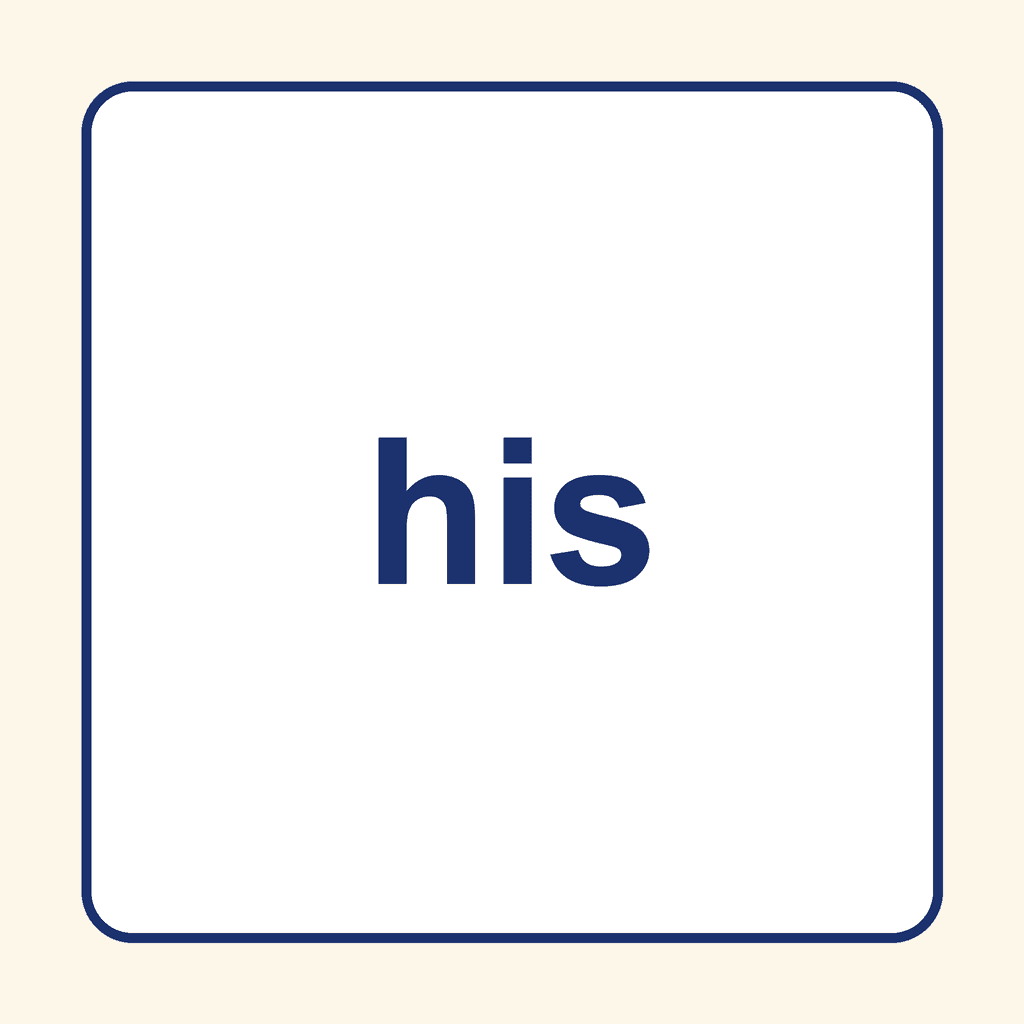 Sight Word — his