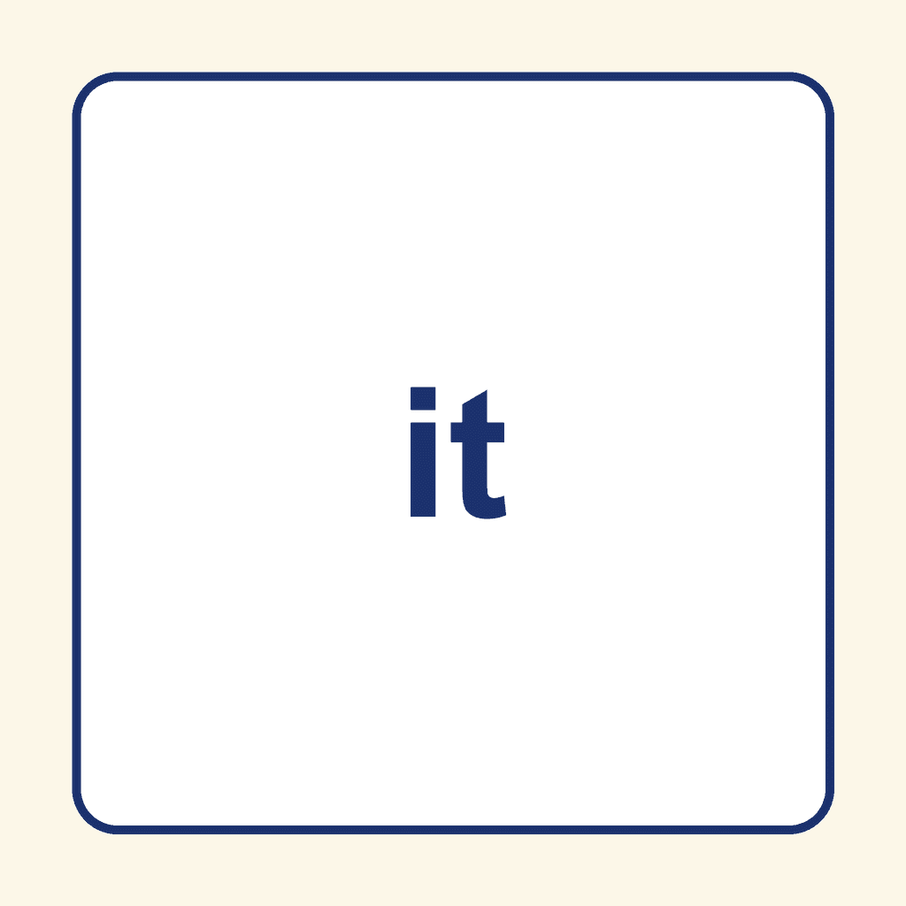 Sight Word — it