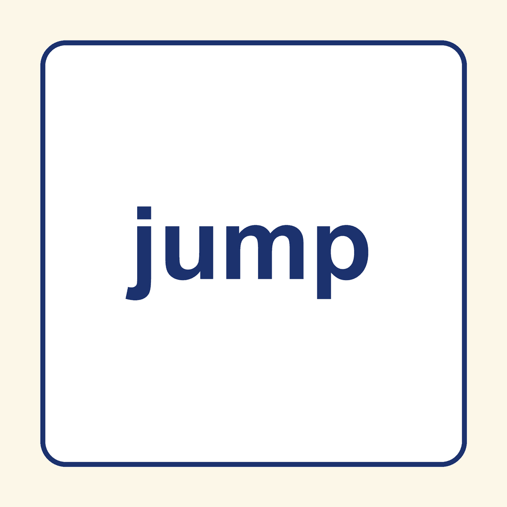 Sight Word — jump