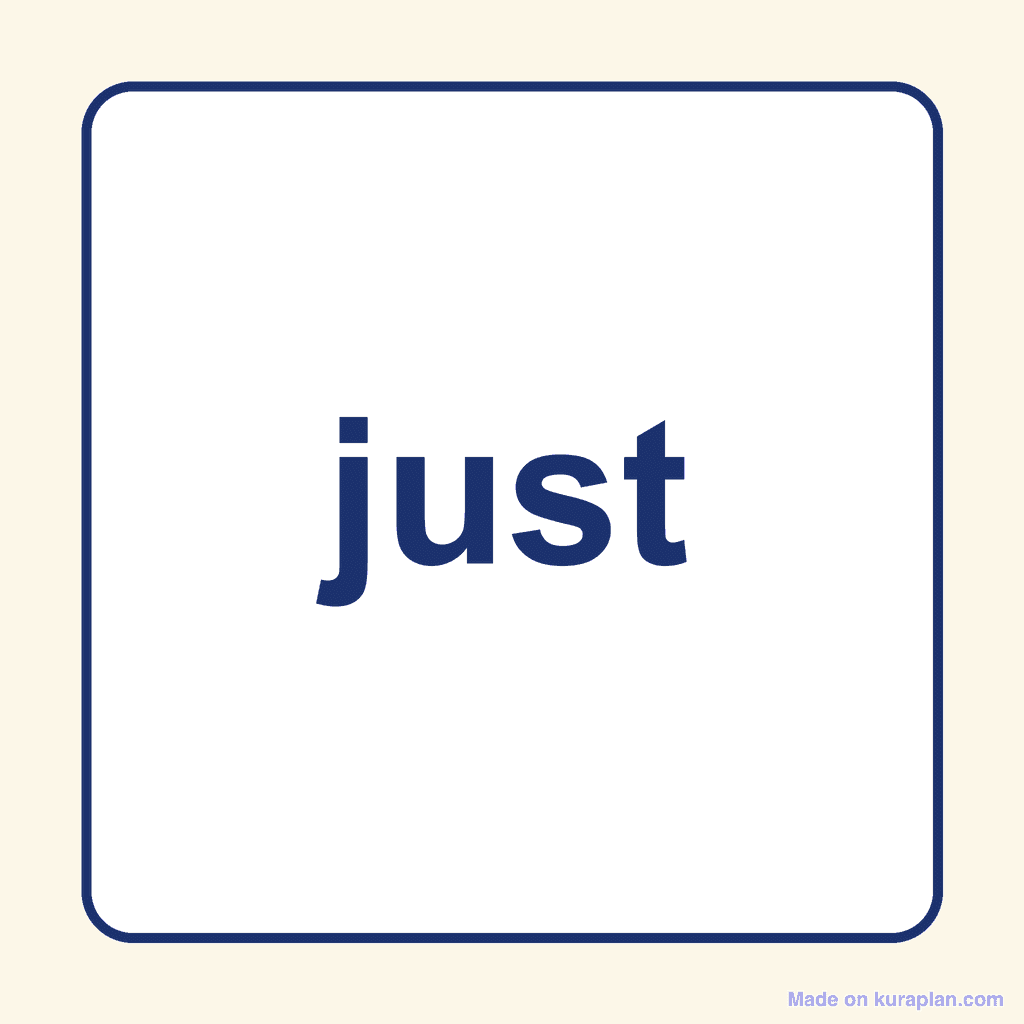 Sight Word — just