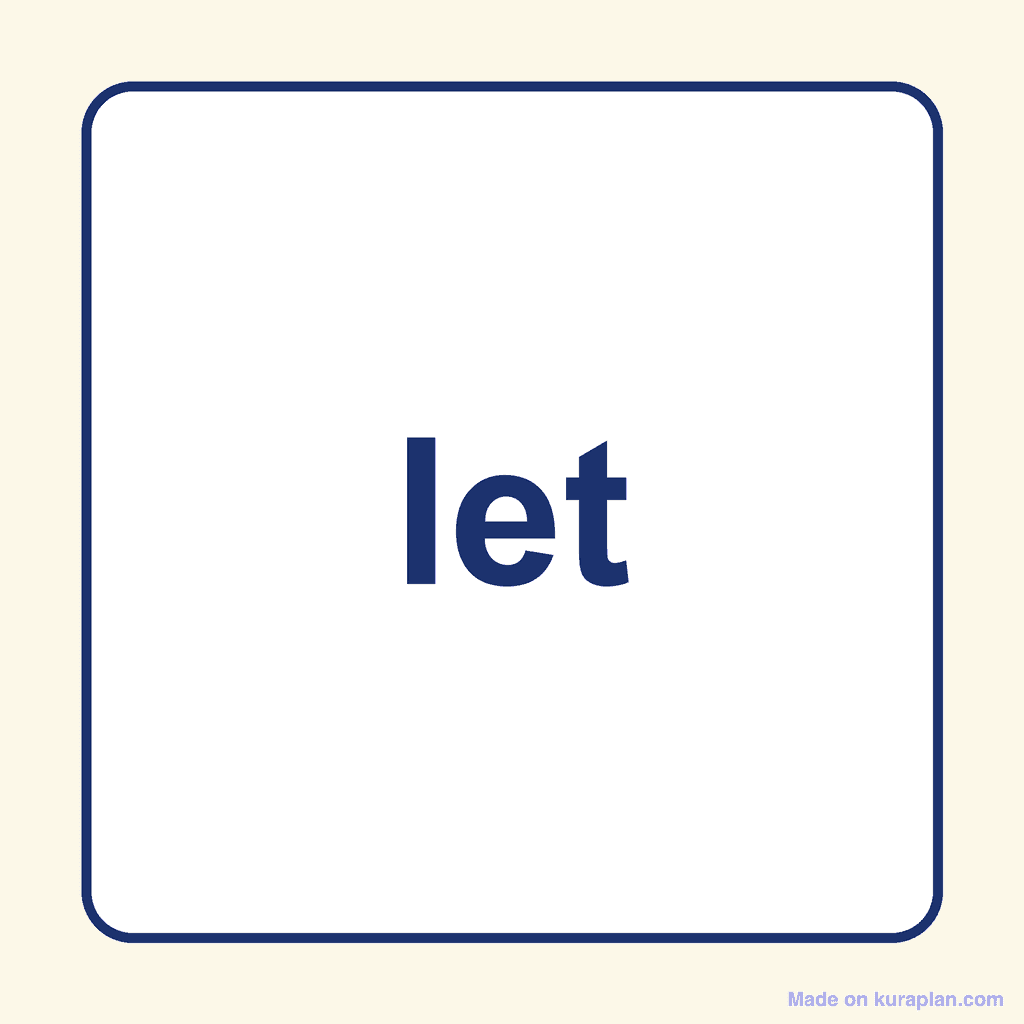 Sight Word — let