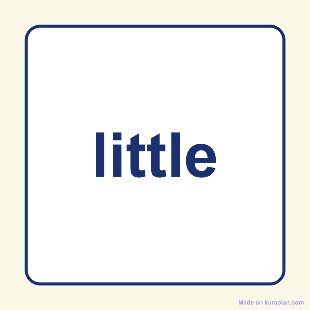 Sight Word — little