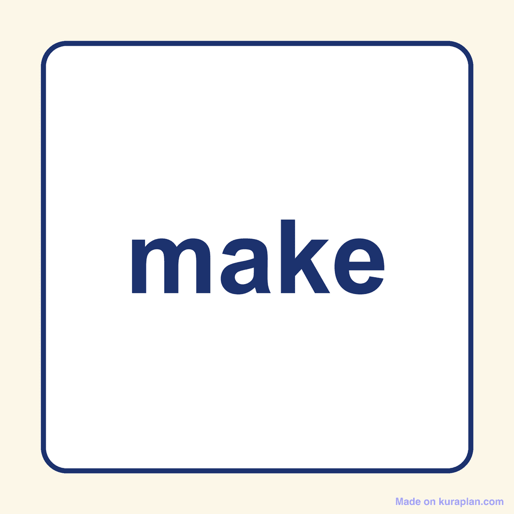 Sight Word — make