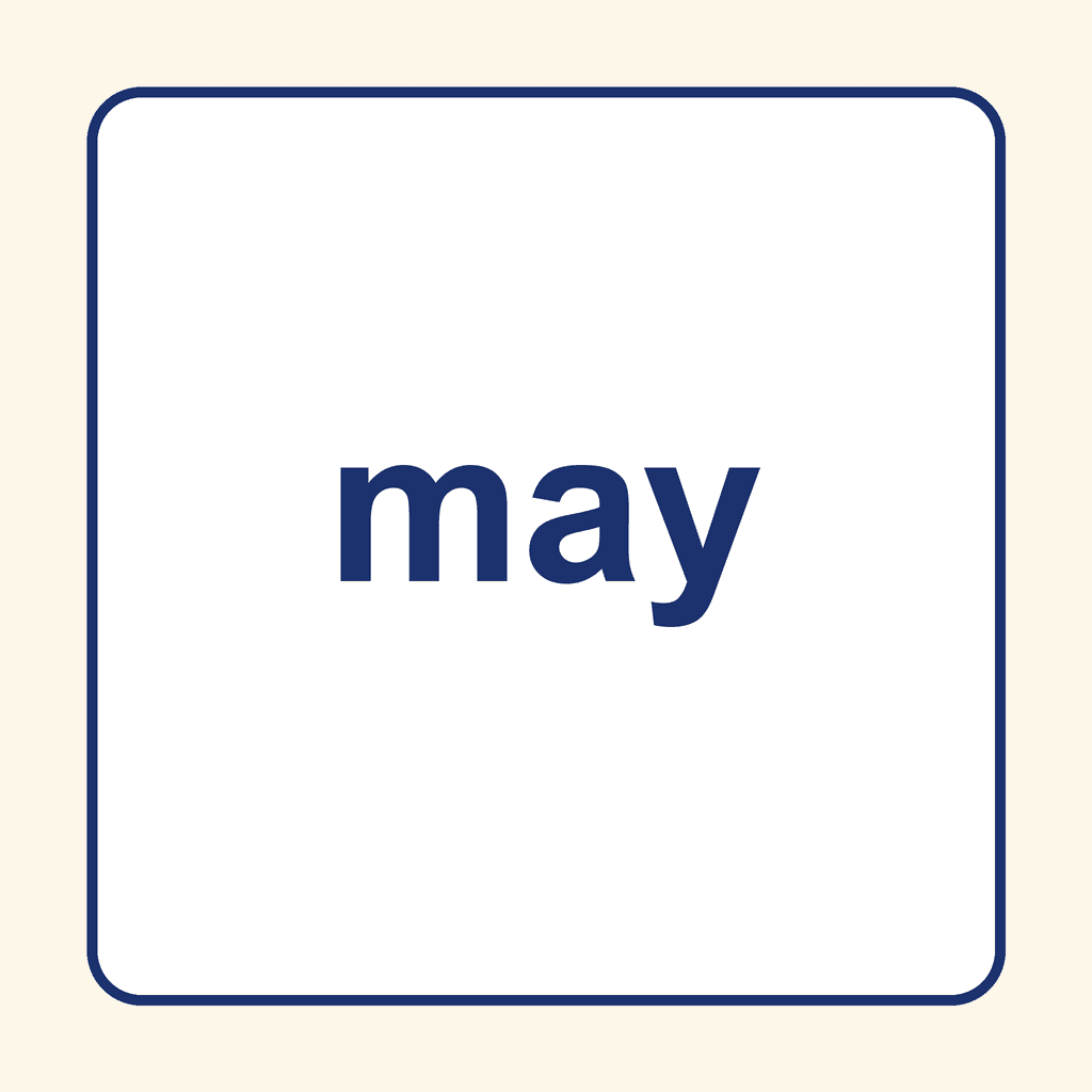 Sight Word — may