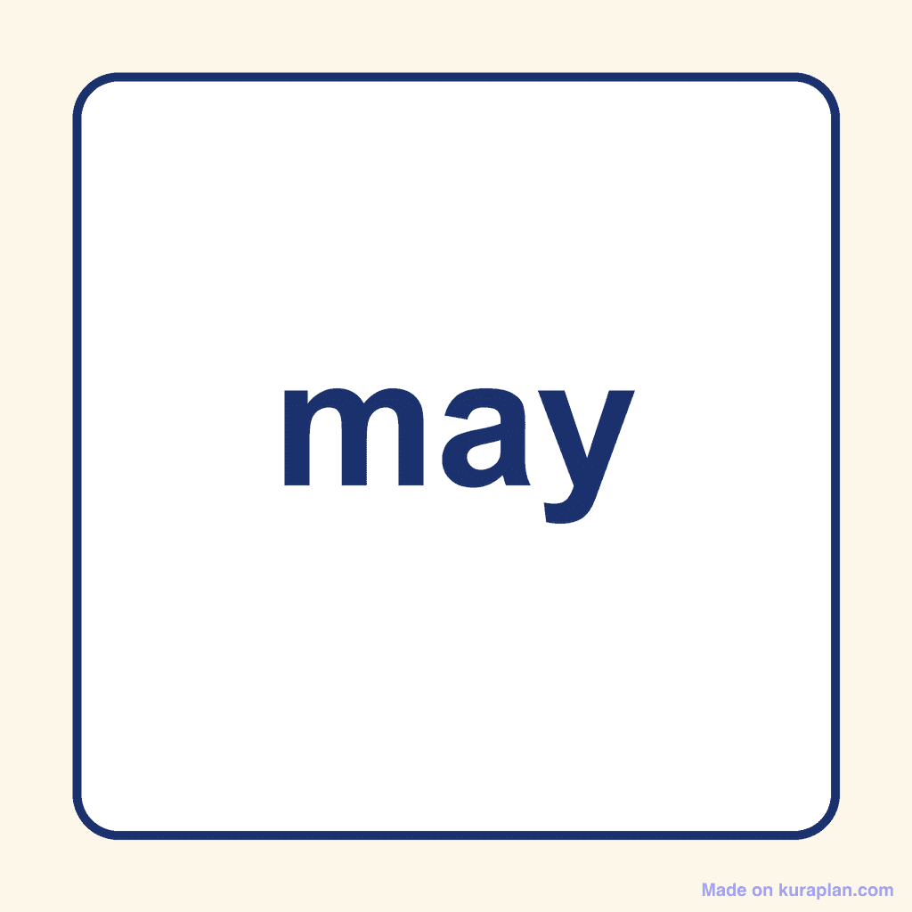 Sight Word — may