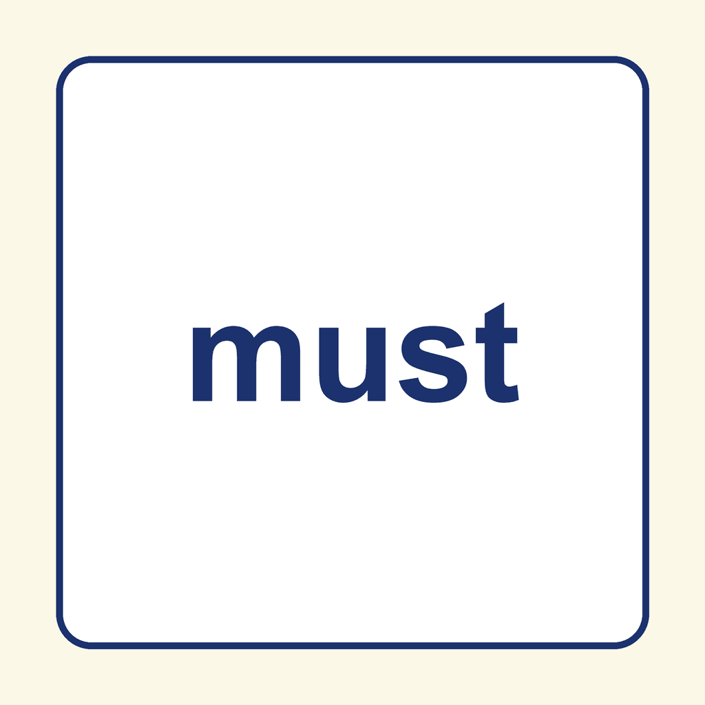 Sight Word — must