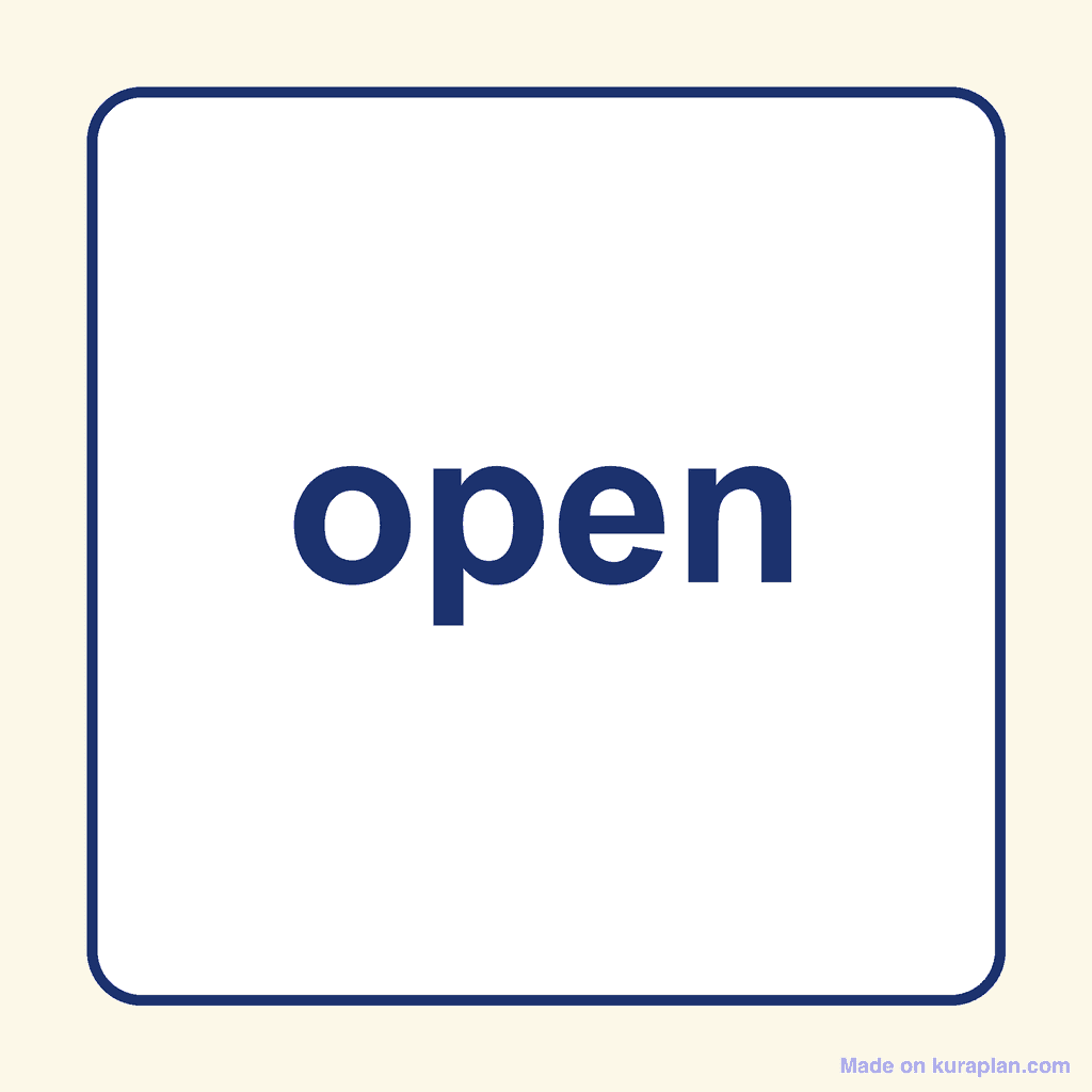 Sight Word — open