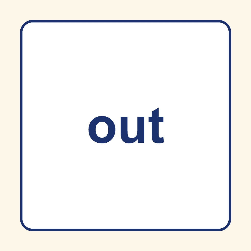 Sight Word — out