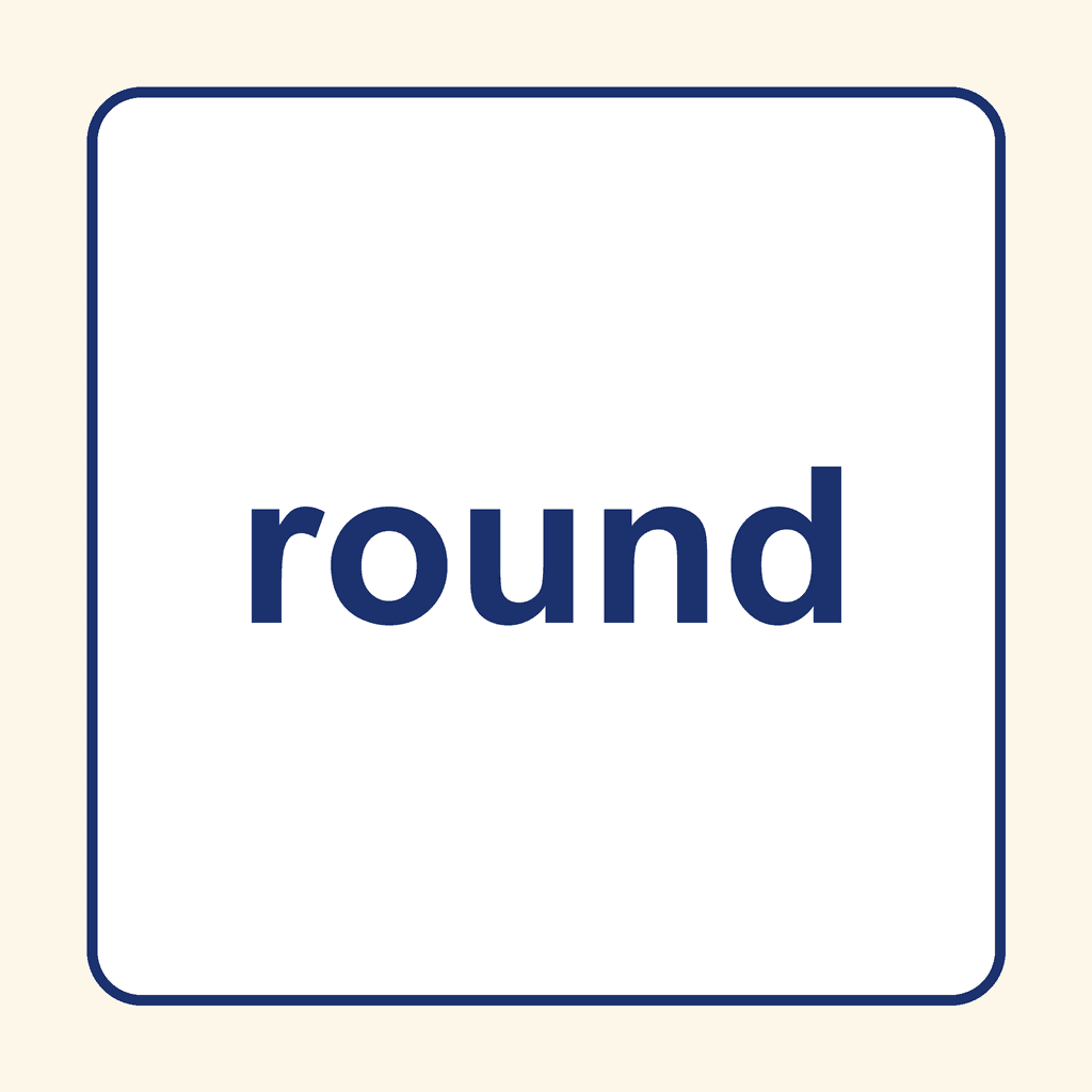 Sight Word — round