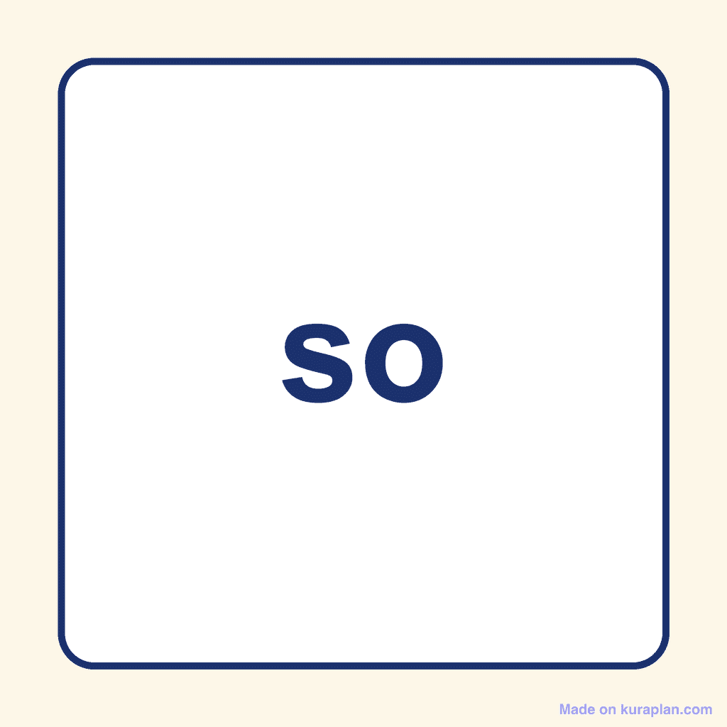 Sight Word — so