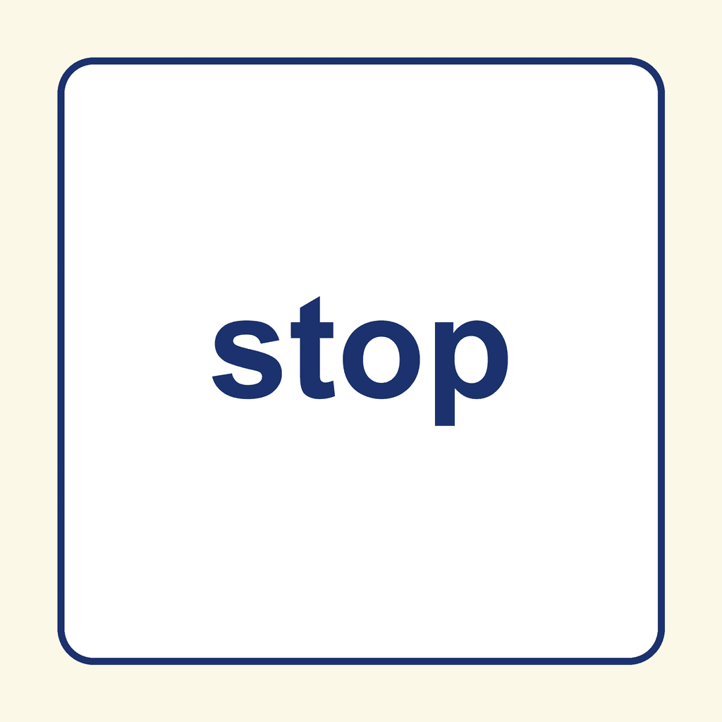Sight Word — stop