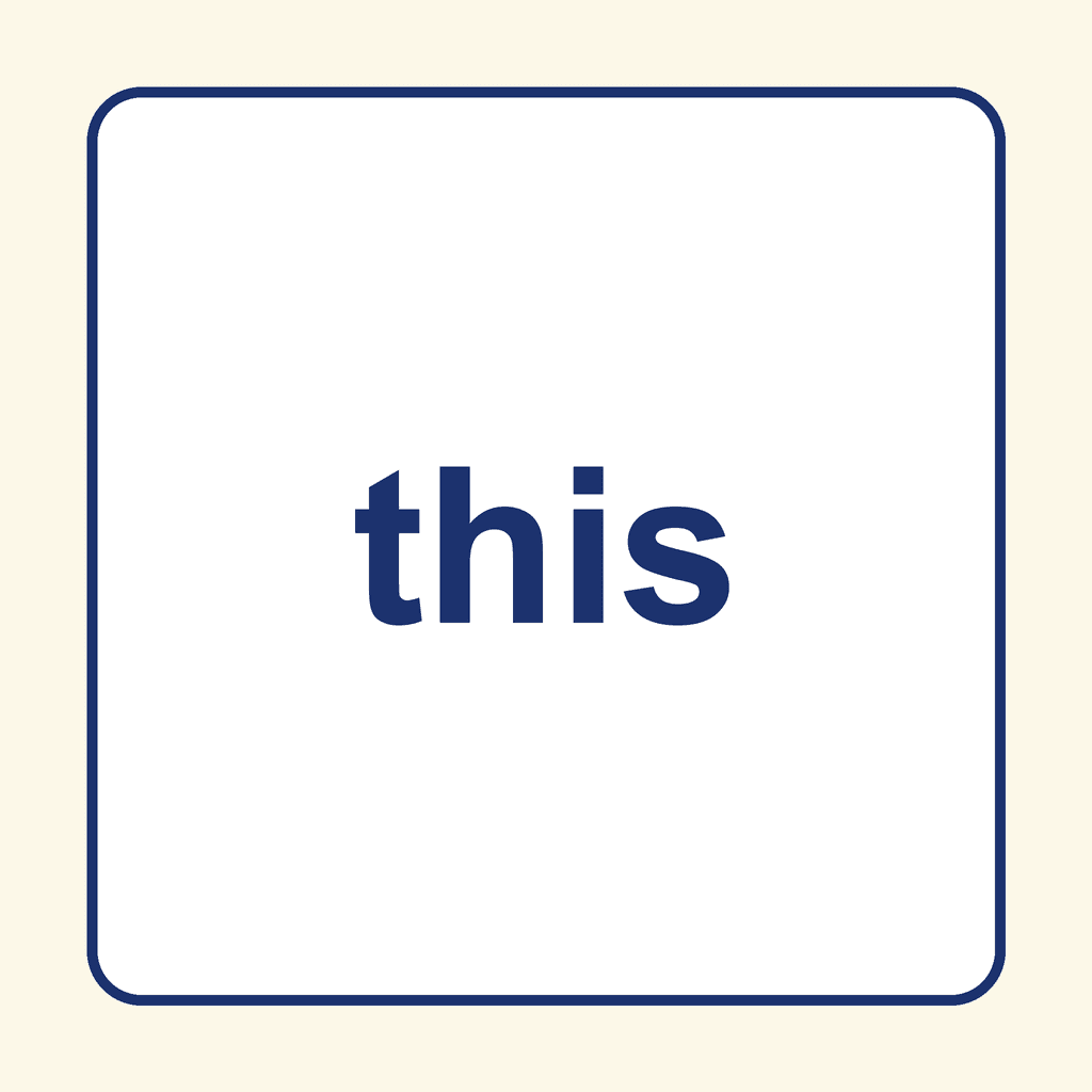 Sight Word — this