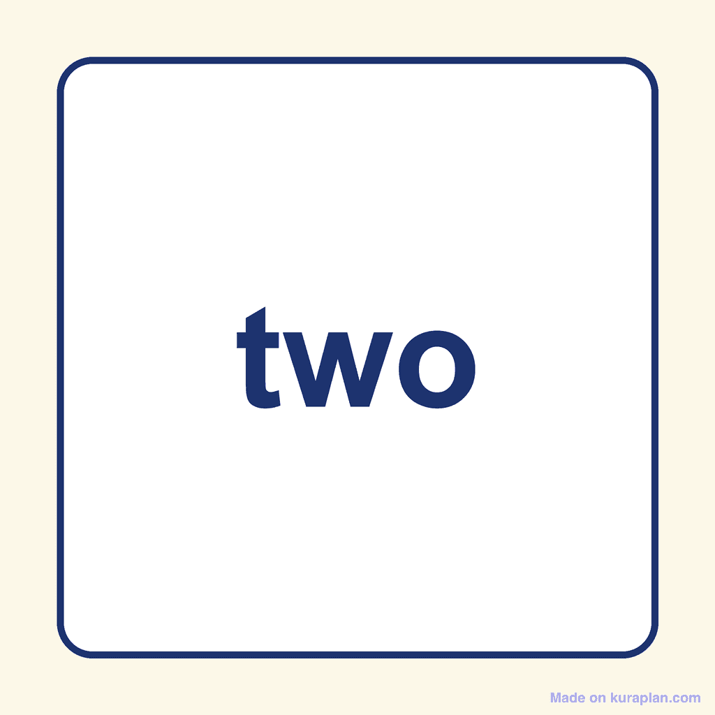 Sight Word — two