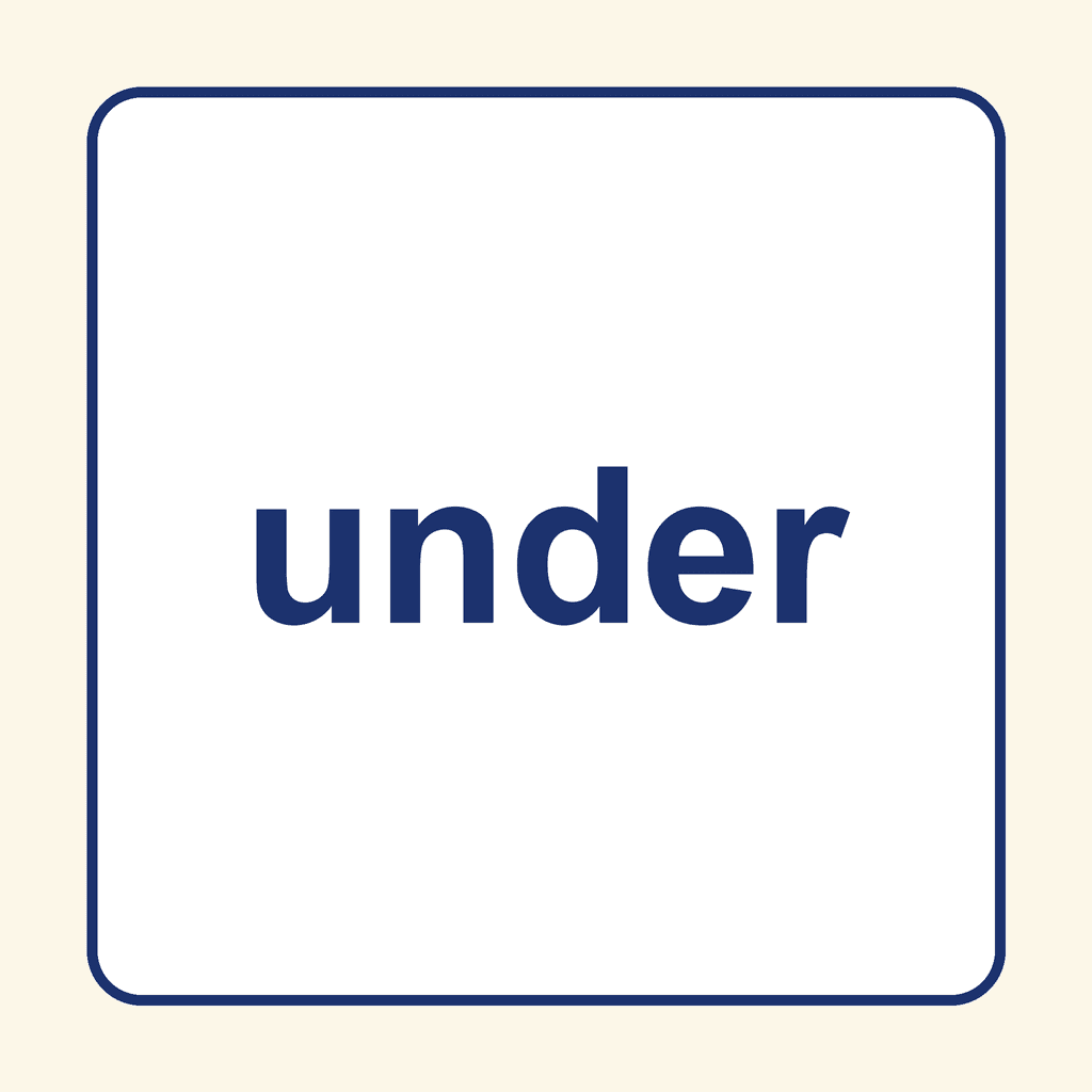 Sight Word — under